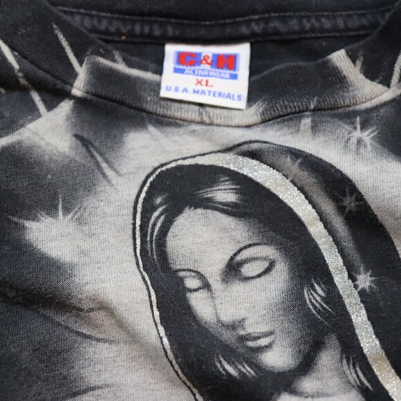 OUR LADY OF GUADALUPE VIRGIN MARY Religious glitter print XL - Picture 3 of 3